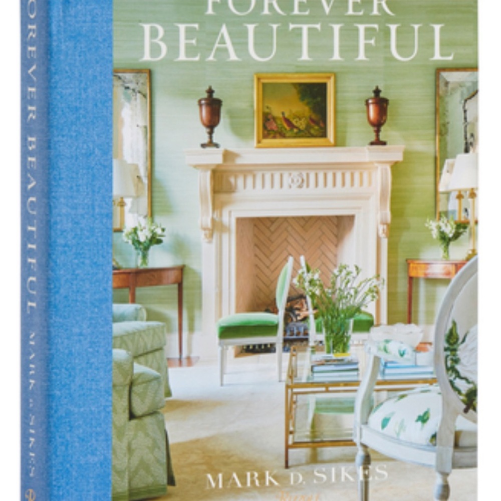 Rizzoli 'Forever Beautiful' Blue and White Coffee Table Book Mark D. Sikes